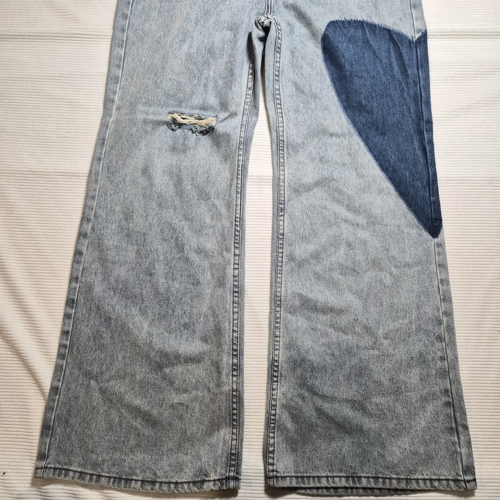 Telepatia Wide Leg Bootcut Heart Design‎ Size 9/29 - Picture 3 of 11